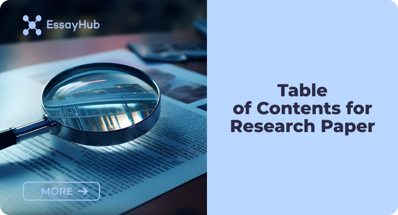 Table of Contents for Research Paper